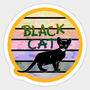 Black Cat Sticker